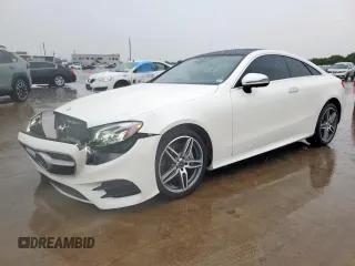 2018 Mercedes-Benz E 400 z VIN WDD1J6FB4JF011276, wystawiony jako Copart lot #53668155 z przebiegiem 32 965 mil mil oraz Szkoda całkowita • Salvage title. Historia ofert i sprzedaży dostępna na DreamBid. Obrazek 1.