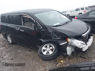 2015 Nissan Quest SV with VIN JN8AE2KP8F9132170, listed as a IAAI auction lot 41570736 with 117,319 mi miles. Bid and sale history available at carsss.com. Image 1.