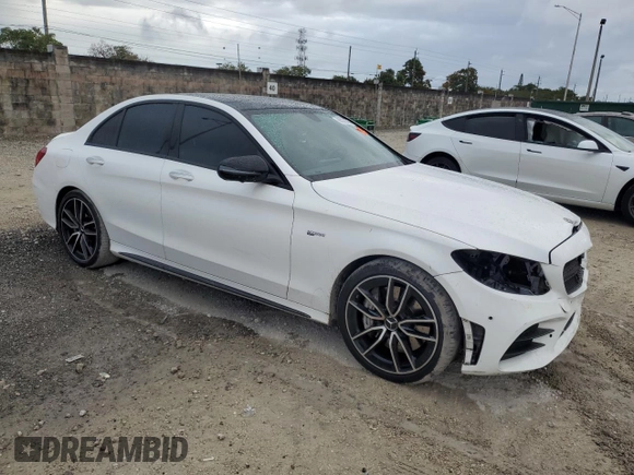 2021 Mercedes-Benz C 43 AMG z VIN W1KWF6EB6MR641697, wystawiony jako Copart lot #89278785 z przebiegiem 48 937 mil mil oraz Szkoda całkowita • Salvage title. Historia ofert i sprzedaży dostępna na DreamBid. Obrazek 4.