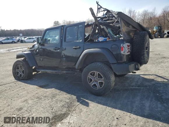 2018 Jeep Wrangler Unlimited Sport S z VIN 1C4HJXDGXJW230269, wystawiony jako Copart lot #53250765 z przebiegiem Nie podano mil oraz Nie do naprawy • Non repairable. Historia ofert i sprzedaży dostępna na DreamBid. Obrazek 2.