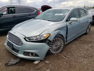 2014 Ford Fusion Titanium Hybrid with VIN 3FA6P0RU1ER366493, listed as a Copart auction lot 75598364 with 148,556 mi miles and Salvage Title. Bid and sale history available at carsss.com. Image 1.