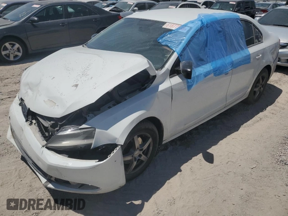 2014 Volkswagen Jetta S z VIN 3VW2K7AJ2EM413722, wystawiony jako Copart lot #61877505 z przebiegiem Nie podano mil oraz Szkoda całkowita • Salvage title. Historia ofert i sprzedaży dostępna na DreamBid. Obrazek 1.