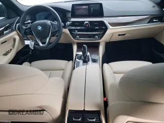 2020 BMW 5 Series 530e with VIN WBAJA9C07LCD65408, listed as a Copart auction lot 55806404 with 17,480 mi miles and Salvage Title. Bid and sale history available at DreamBid. Image 8.