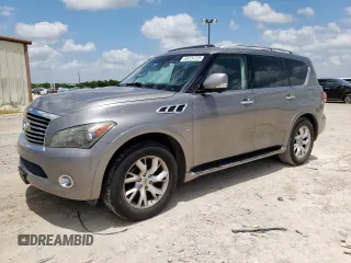 2014 Infiniti QX80 with VIN JN8AZ2NC4E9352482, listed as a Copart auction lot 63224725 with 161,655 mi miles and Clean title. Bid and sale history available at DreamBid. Image 1.
