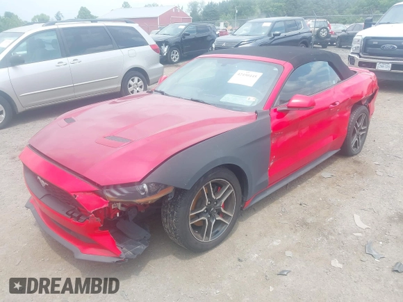 2019 Ford Mustang EcoBoost with VIN 1FATP8UH6K5181768, listed as a IAAI auction lot 42450445 with 77,159 mi miles and . Bid and sale history available at DreamBid. Image 2.