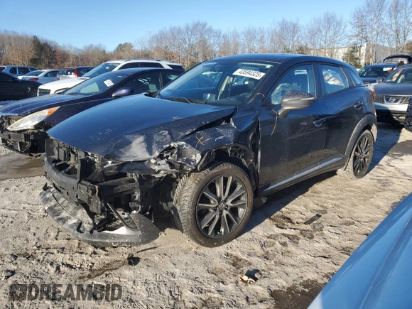2016 Mazda CX-3 Grand Touring with VIN JM1DKBD71G0126179, listed as a Copart auction lot 43594325 with 119,280 mi miles and Salvage Title. Bid and sale history available at carsss.com. Image 1.