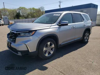 2024 Honda Pilot EX-L with VIN 5FNYG1H45RB027172, listed as a Copart auction lot 54944105 with 24,701 mi miles and Salvage title. Bid and sale history available at DreamBid. Image 1.