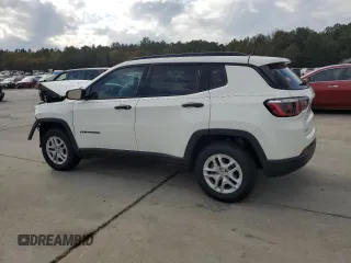 2018 Jeep Compass Sport with VIN 3C4NJCAB2JT214982, listed as a Copart auction lot 78254674 with 80,838 mi miles and Salvage Title. Bid and sale history available at carsss.com. Image 2.
