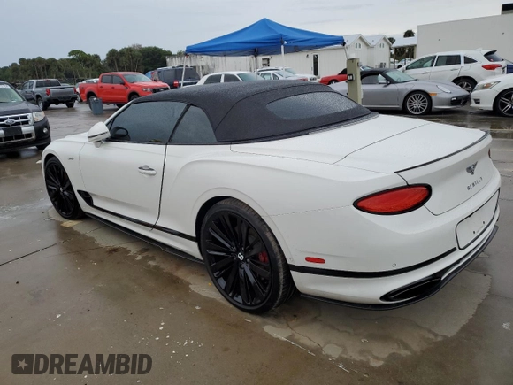 2022 Bentley Continental GT with VIN SCBDT4ZG5NC091467, listed as a Copart auction lot 74216114 with Not Provided miles and Salvage Title. Bid and sale history available at DreamBid. Image 2.