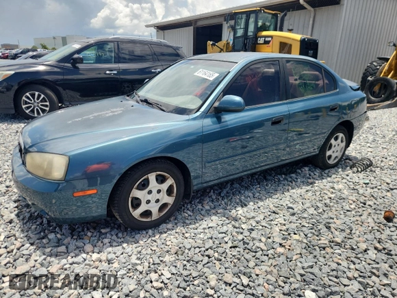 2001 Hyundai Elantra GLS z VIN KMHDN45D61U132398, wystawiony jako Copart lot #61164165 z przebiegiem 162 729 mil mil oraz Szkoda całkowita • Salvage title. Historia ofert i sprzedaży dostępna na DreamBid. Obrazek 1.