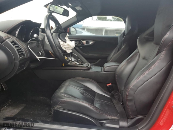 2017 Jaguar F-TYPE S with VIN SAJWA6FU2H8K37740, listed as a Copart auction lot 50696595 with 77,011 mi miles and Salvage Title. Bid and sale history available at carsss.com. Image 7.