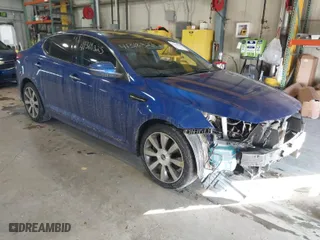 2012 Kia Optima SX with VIN 5XXGR4A69CG072557, listed as a IAAI auction lot 41318325 with 185,271 mi miles. Bid and sale history available at carsss.com. Image 1.