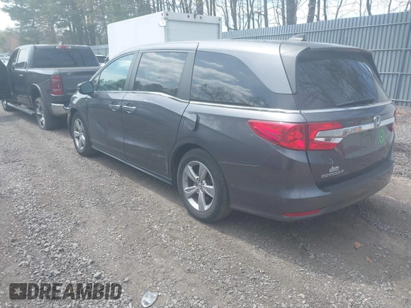 2020 Honda Odyssey EX-L with VIN 5FNRL6H76LB041936, listed as a IAAI auction lot 42096470 with 45,804 mi miles. Bid and sale history available at carsss.com. Image 3.