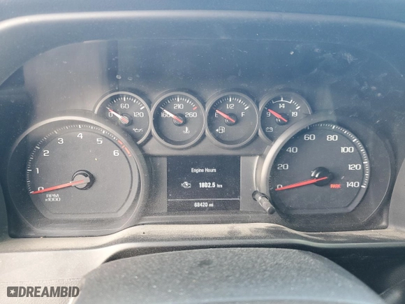 2021 Chevrolet Silverado 1500 Work Truck with VIN 1GCRYAEH9MZ254912, listed as a Copart auction lot 46083125 with 68,420 mi miles and Salvage Title. Bid and sale history available at carsss.com. Image 9.