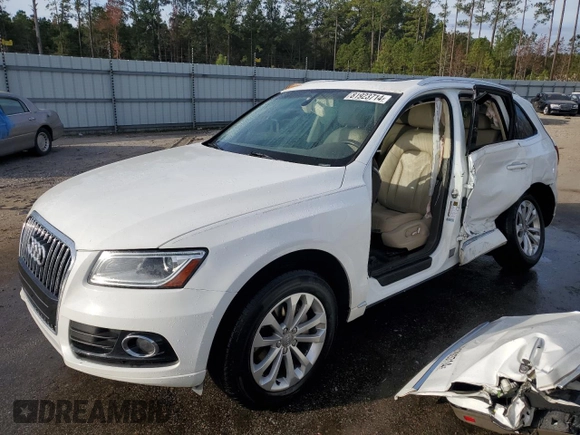 2017 Audi Q5 Premium with VIN WA1C2AFP3HA006814, listed as a Copart auction lot 81923714 with 105,235 mi miles and Salvage Title. Bid and sale history available at carsss.com. Image 1.