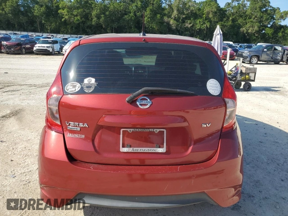 2018 Nissan Note SV with VIN 3N1CE2CP9JL362547, listed as a Copart auction lot 61238755 with 128,551 mi miles and Salvage title. Bid and sale history available at DreamBid. Image 6.