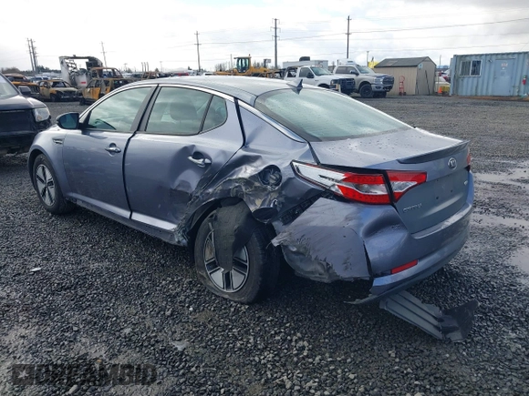 2012 Kia Optima Hybrid with VIN KNAGM4AD5C5022673, listed as a IAAI auction lot 41506860 with 121,982 mi miles. Bid and sale history available at carsss.com. Image 3.