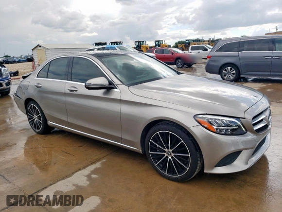 2020 Mercedes-Benz C 300 with VIN 55SWF8DB6LU327820, listed as a Copart auction lot 56464755 with 67,442 mi miles and Salvage title. Bid and sale history available at DreamBid. Image 4.
