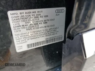 2022 Audi Q3 S line Premium with VIN WA1DECF37N1023275, listed as a Copart auction lot 48208323 with 17,800 mi miles. Bid and sale history available at carsss.com. Image 14.