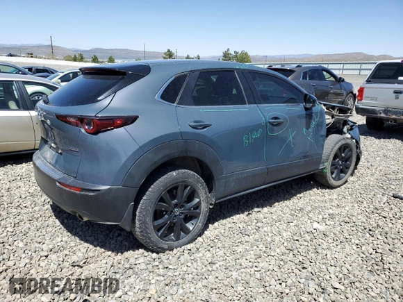 2023 Mazda CX-30 S Carbon Edition with VIN 3MVDMBCM1PM524019, listed as a Copart auction lot 57079355 with 46,737 mi miles and Salvage title. Bid and sale history available at DreamBid. Image 3.