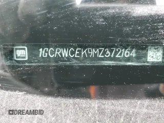 2021 Chevrolet Silverado 1500 LT with VIN 1GCRWCEK9MZ372164, listed as a Copart auction lot 44400145 with Not Provided miles and Clean Title. Bid and sale history available at DreamBid. Image 13.