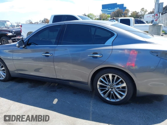 2021 Infiniti Q50 Luxe with VIN JN1EV7BP8MM707259, listed as a IAAI auction lot 41901696 with 78,060 mi miles and . Bid and sale history available at DreamBid. Image 13.