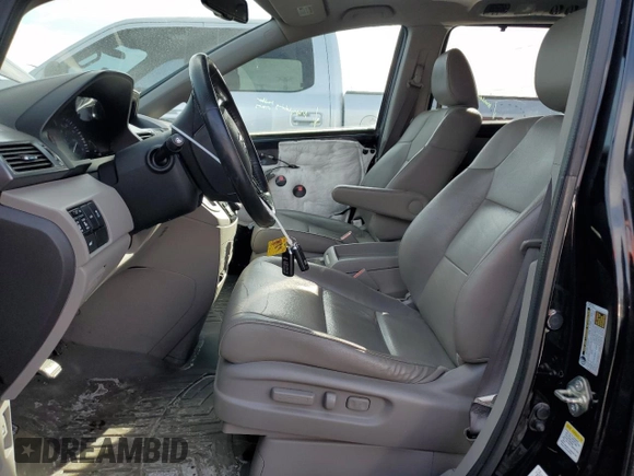 2015 Honda Odyssey EX-L with VIN 5FNRL5H69FB039877, listed as a Copart auction lot 46333935 with 238,716 mi miles and Salvage Title. Bid and sale history available at DreamBid. Image 7.