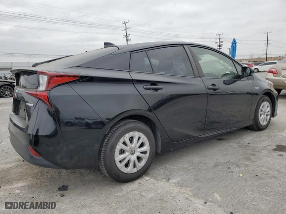 2020 Toyota Prius L Eco with VIN JTDKARFU5L3117306, listed as a Copart auction lot 52818595 with 33,426 mi miles and Salvage Title. Bid and sale history available at carsss.com. Image 3.