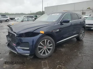 2021 Jaguar F-Pace S with VIN SADCJ2EXXMA685656, listed as a Copart auction lot 57763665 with 17,220 mi miles and Salvage title. Bid and sale history available at DreamBid. Image 1.