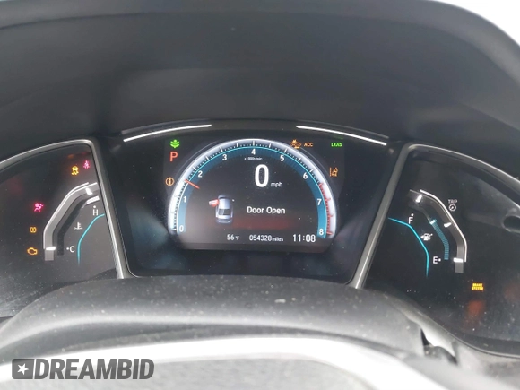 2020 Honda Civic EX-L with VIN 19XFC1F72LE214611, listed as a IAAI auction lot 41629949 with 54,328 mi miles and . Bid and sale history available at DreamBid. Image 7.