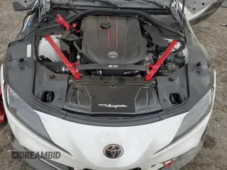 2023 Toyota GR Supra 3.0 with VIN WZ1DB0G09PW061258, listed as a Copart auction lot 77875554 with 0 mi miles and Salvage Title. Bid and sale history available at carsss.com. Image 11.