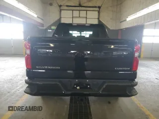 2021 Chevrolet Silverado 1500 Custom with VIN 1GCPYBEK3MZ120101, listed as a Copart auction lot 84403284 with 52,693 mi miles and Salvage Title. Bid and sale history available at DreamBid. Image 6.