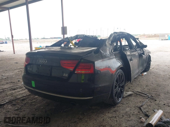 2012 Audi A8 with VIN WAURVAFD2CN036866, listed as a IAAI auction lot 42274842 with Not provided miles and . Bid and sale history available at DreamBid. Image 4.