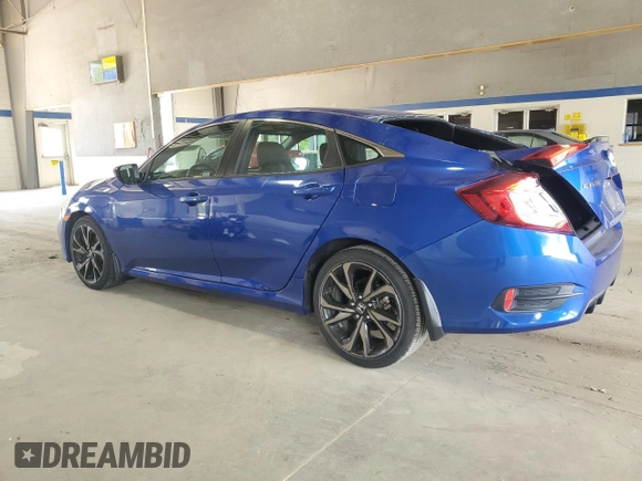 2019 Honda Civic Sport with VIN 2HGFC2F83KH600151, listed as a Copart auction lot 58012425 with 28,686 mi miles and Salvage title. Bid and sale history available at DreamBid. Image 2.
