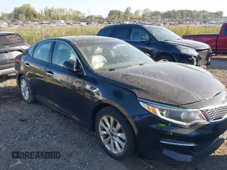 2016 Kia Optima EX with VIN 5XXGU4L39GG054891, listed as a IAAI auction lot 40325310 with 112,457 mi miles and . Bid and sale history available at DreamBid. Image 1.