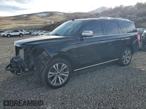 2020 Ford Expedition Platinum with VIN 1FMJU1MT9LEA37599, listed as a Copart auction lot 45430575 with 56,891 mi miles and Salvage Title. Bid and sale history available at carsss.com. Image 1.
