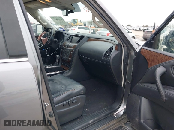 2018 Nissan Armada Platinum with VIN JN8AY2NFXJ9330364, listed as a IAAI auction lot 41572672 with 134,787 mi miles. Bid and sale history available at carsss.com. Image 5.