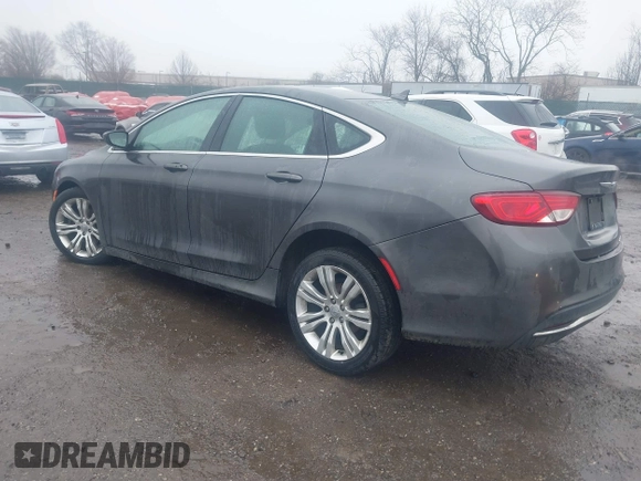 2015 Chrysler 200 Limited with VIN 1C3CCCAB0FN754117, listed as a IAAI auction lot 41521341 with 1 mi miles. Bid and sale history available at carsss.com. Image 3.