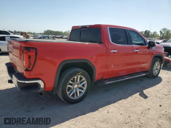 2020 GMC Sierra 1500 SLT with VIN 3GTP8DED3LG324005, listed as a Copart auction lot 52214755 with 72,397 mi miles and Salvage title. Bid and sale history available at DreamBid. Image 3.