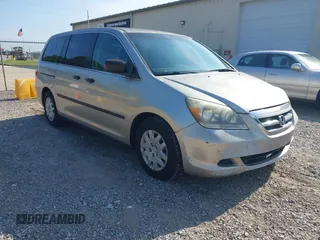 2007 Honda Odyssey LX with VIN 5FNRL38207B054285, listed as a IAAI auction lot 42820970 with 190,663 mi miles and . Bid and sale history available at DreamBid. Image 1.
