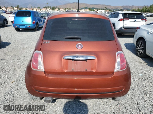 2013 FIAT 500 Pop with VIN 3C3CFFAR5DT698159, listed as a Copart auction lot 62331005 with 122,875 mi miles and Clean title. Bid and sale history available at DreamBid. Image 6.