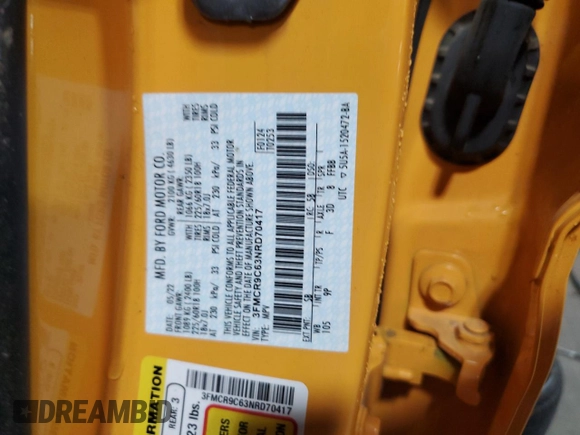 2022 Ford Bronco Sport Outer Banks with VIN 3FMCR9C63NRD70417, listed as a Copart auction lot 56487815 with 29,284 mi miles and Salvage title. Bid and sale history available at DreamBid. Image 14.