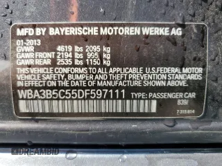 2013 BMW 3 Series 328i xDrive с VIN WBA3B5C55DF597111, выставлен на аукционе Copart как лот 62063575 с пробегом 105 018 миль миль и Чистый • Clean title. История ставок и продаж доступна на DreamBid. Изображение 12.