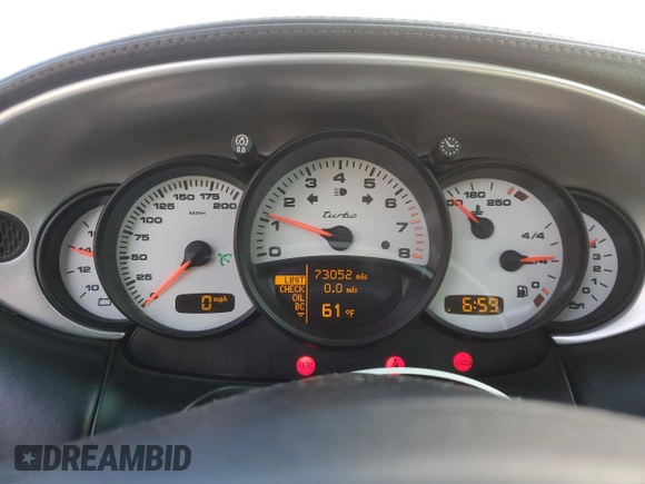 2004 Porsche 911 Carrera S with VIN WP0CB29954S676877, listed as a Copart auction lot 43008885 with 73,052 mi miles and Salvage Title. Bid and sale history available at DreamBid. Image 9.