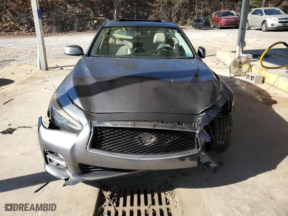 2016 Infiniti Q50 3.0t Premium with VIN JN1EV7AP5GM302921, listed as a Copart auction lot 86820974 with 0 mi miles and Salvage Title. Bid and sale history available at carsss.com. Image 5.