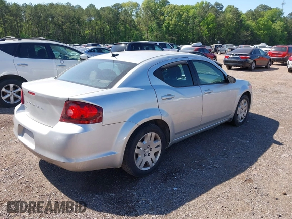 2012 Dodge Avenger SE with VIN 1C3CDZAB4CN212093, listed as a IAAI auction lot 41994274 with 198,468 mi miles. Bid and sale history available at carsss.com. Image 4.