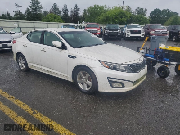 2015 Kia Optima LX z VIN KNAGM4A79F5663758, wystawiony jako Copart lot #60096915 z przebiegiem 208 568 mil mil oraz Czysty tytuł • Clean title. Historia ofert i sprzedaży dostępna na DreamBid. Obrazek 4.