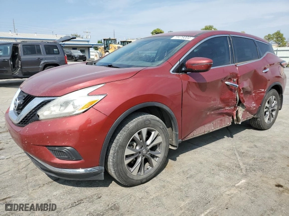 2017 Nissan Murano SL with VIN 5N1AZ2MG8HN186619, listed as a Copart auction lot 70476004 with 114,382 mi miles and Salvage Title. Bid and sale history available at carsss.com. Image 1.