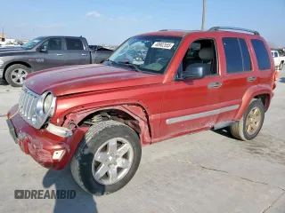 2006 Jeep Liberty Limited with VIN 1J4GK58K96W117667, listed as a Copart auction lot 48982555 with 187,885 mi miles and Salvage title. Bid and sale history available at DreamBid. Image 1.