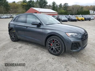 2023 Audi SQ5 Premium Plus with VIN WA1B4AFY4P2165851, listed as a Copart auction lot 50866934 with 20,514 mi miles and . Bid and sale history available at DreamBid. Image 4.